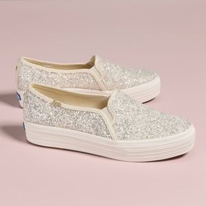 Kate Spade New York Bridal x Keds Triple Decker Glitter Sneakers